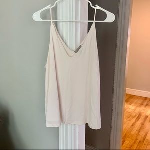 Flowy white spaghetti strap sz L h&M tank